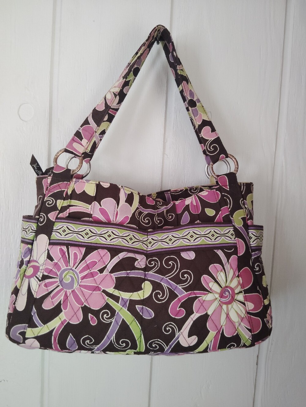 Vera Bradley Quilted Floral Shoulder Bag - Picture 6 of 11